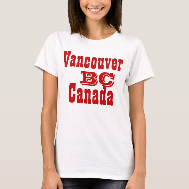 Camiseta Vancouver brófia colúmbia Canadá (Frente)