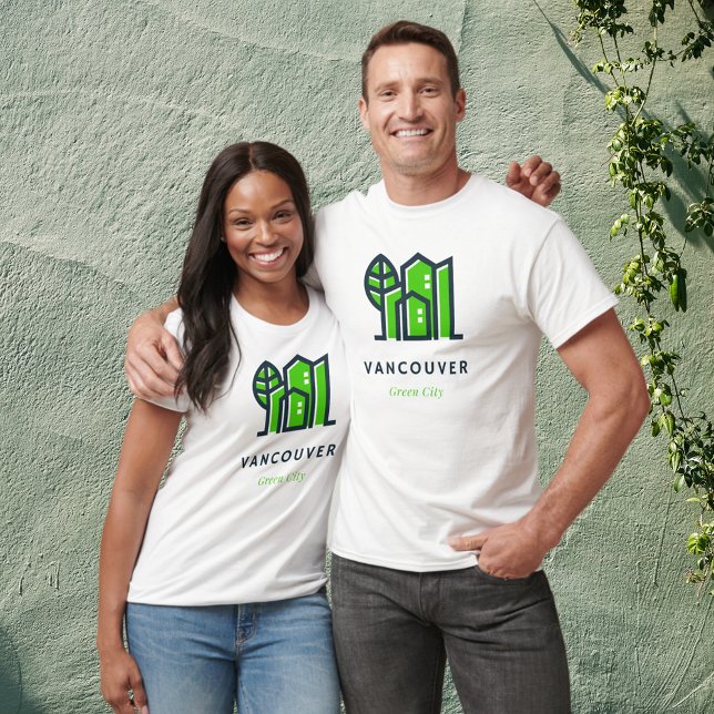 Camiseta Vancouver Canada Sustainable Green City (Criador carregado)