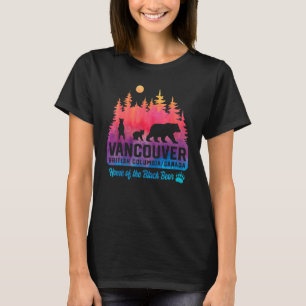 Camiseta Vancouver de férias de Tie Dye Urso-Mãe e Cubs