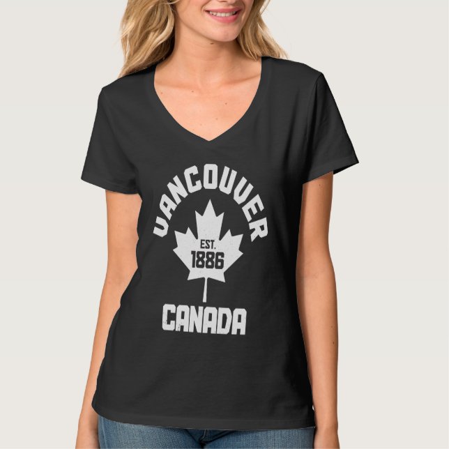 Camiseta Vancouver Est 1886 British Columbia Canada Canadia (Frente)