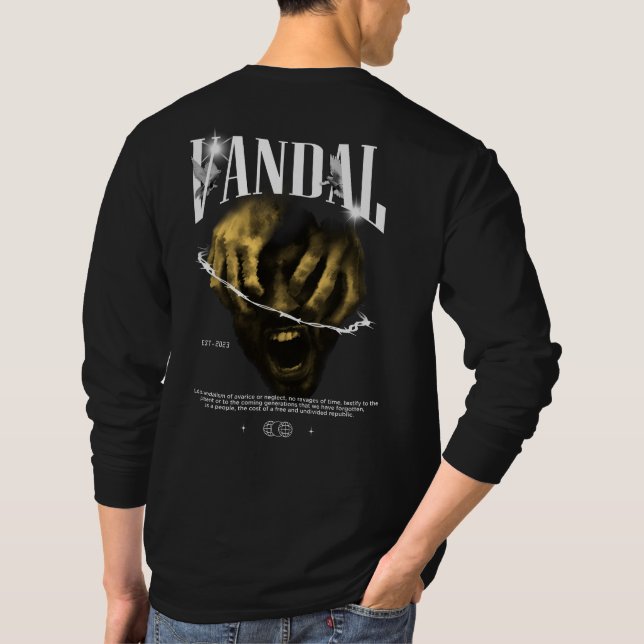 Camiseta Vandal Modern Streetwear (Verso)