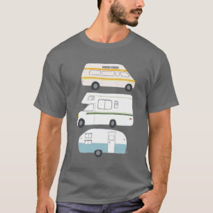 Camiseta Vanlife campervan rv do reboque do vintage