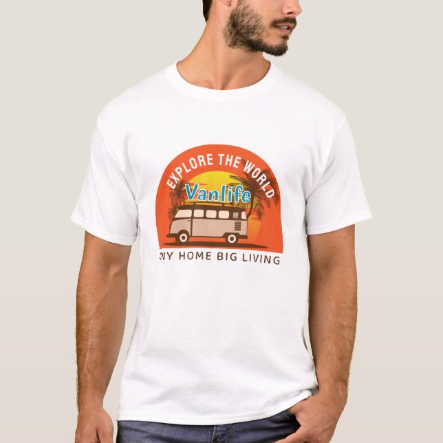 Camiseta Vanlife explora o mundo (Frente)
