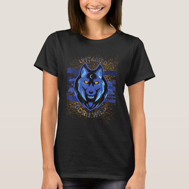 Camiseta VanMoore Wolf Untamed Nascer Wild Oversize Gym Gra (Frente)
