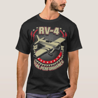 Camiseta Vans Aircraft RV 4 Imagem do Peito da Aeronave