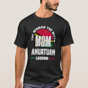 Camiseta Vanuatu Vanuatuan Dia de as mães de bandeira Vanua