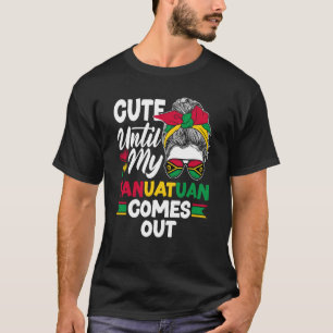 Camiseta Vanuatu Vanuatuan Flag Cute Até O Meu Vanuatuan Co