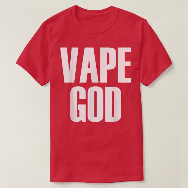 Camiseta Vape Deus Dank Meme Engraçado Nação de Vape Novida (Frente do Design)