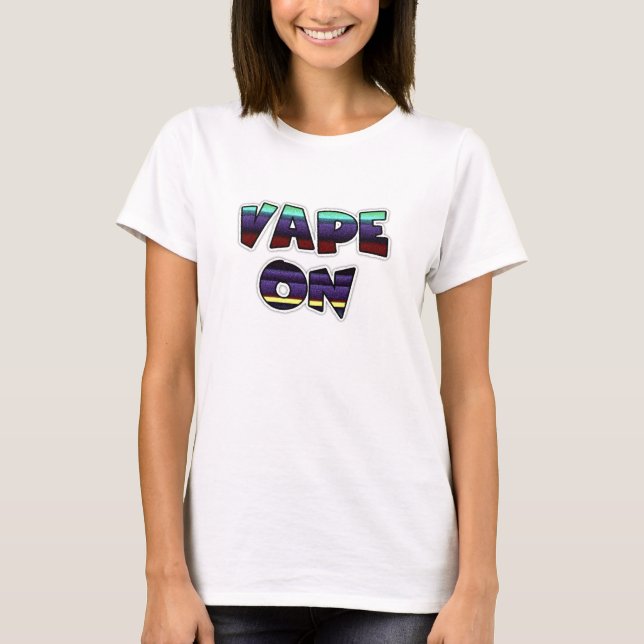 Camiseta Vape Em T-Shirt Pró-Vaping (Frente)