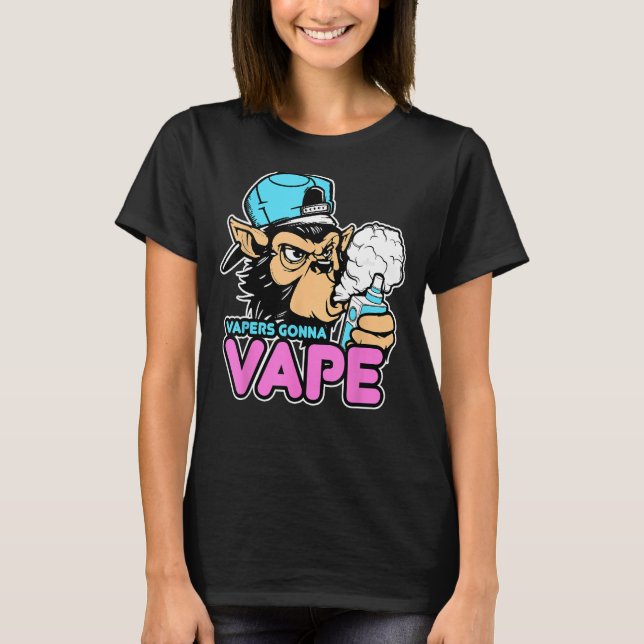 Camiseta Vapers Gonna Vape Gorilla Vape Tee (Frente)