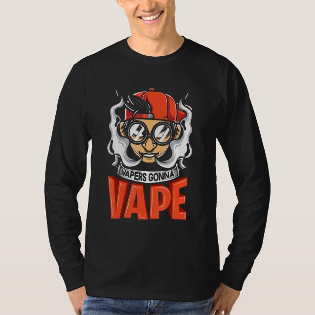 Camiseta Vapers Gonna Vape Graphic (Frente)