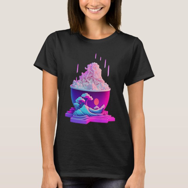 Camiseta Vaperwave Aesética Palm Retrowave Synthwav (Frente)
