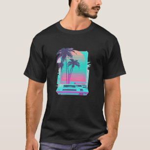 Camiseta Vaperwave Aestésico Tree Palm Tree Retrowave Syn