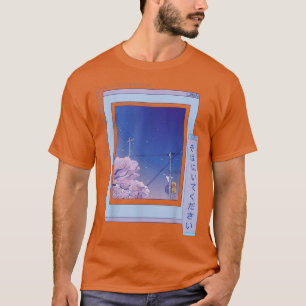 Camiseta Vapo de animação fofinha de cereja do cantor Sakur