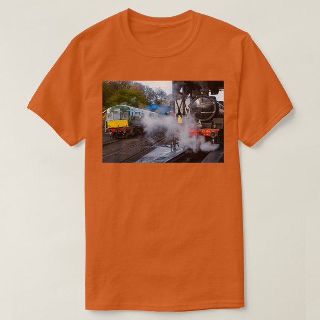 Camiseta Vapor e diesel (Frente do Design)