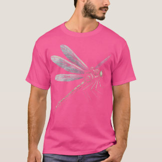 Camiseta Vapor Mecânico De Arte Vitoriano Dragonfly Steampu