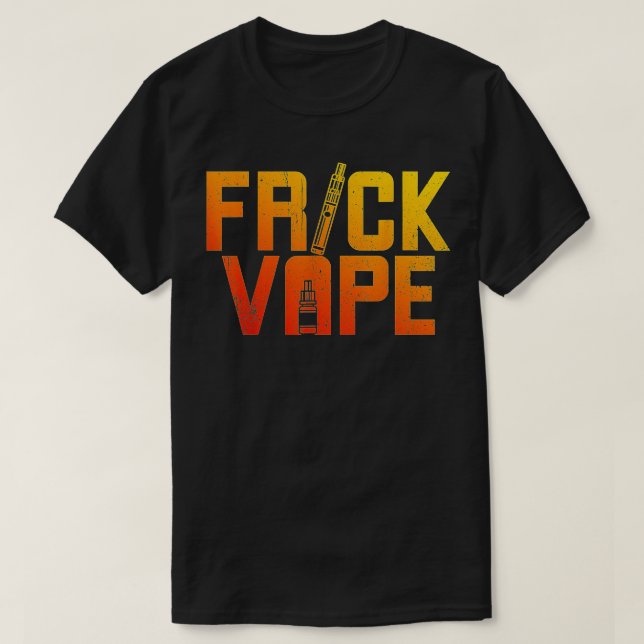 Camiseta Vaporizar e E-Cigarros Frick Vape  (Frente do Design)