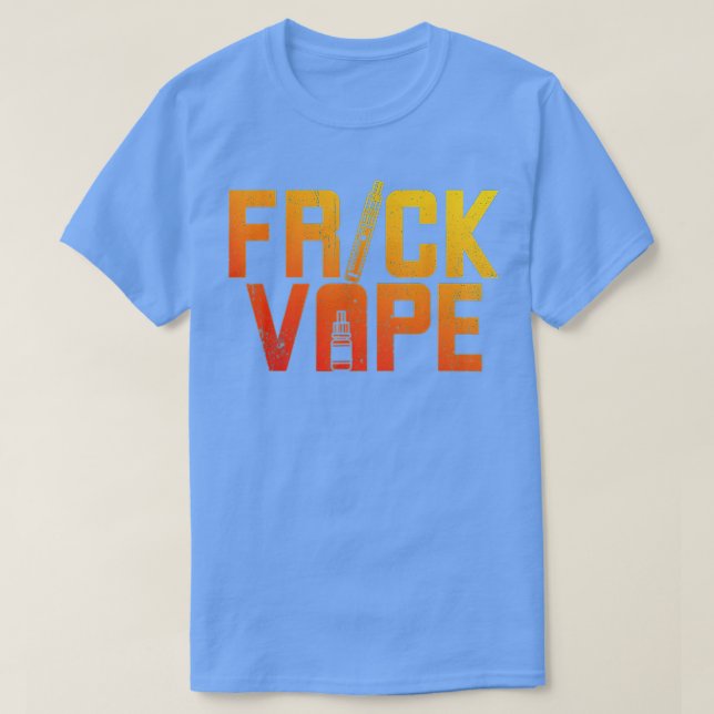 Camiseta Vaporizar e E-Cigarros Frick Vape  (Frente do Design)