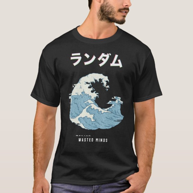 Camiseta Vaporwave Aestética Glitch 80s Onda de Excelente R (Frente)