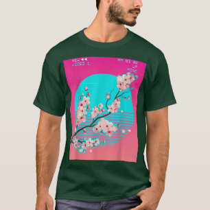 Camiseta Vaporwave Aestética Japonês Sakura Chersom