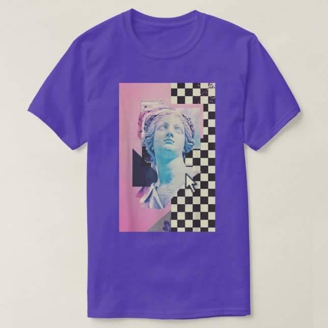 Camiseta Vaporwave Aestético Lofi Ulun Synthwave 80s Retr (Frente do Design)