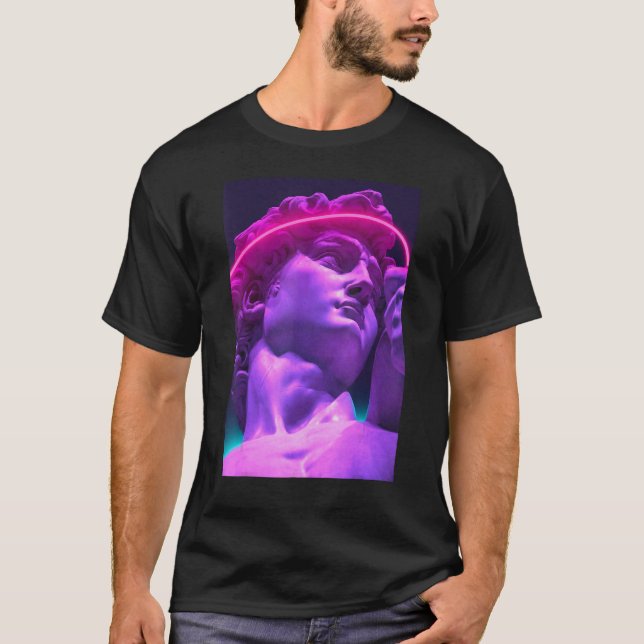 Camiseta Vaporwave Aesthetic Outrun Retro 80s Synthwave Ret (Frente)