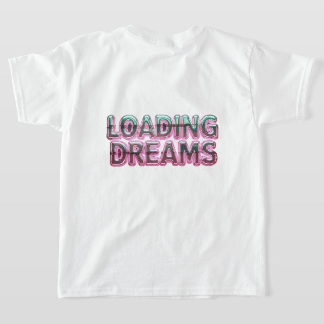 Camiseta Vaporwave Aesthetics with Glitch Effect and Neon  (Postura das costas)