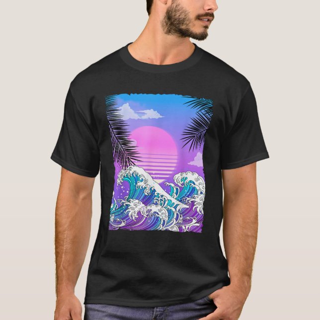 Camiseta Vaporwave Anime Excelente Japonês Wave Summer (Frente)