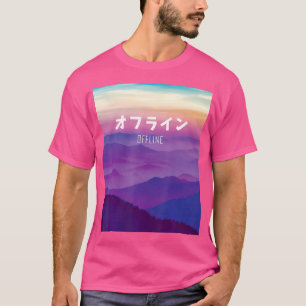 Camiseta Vaporwave Art Para Cyber Punk Offline