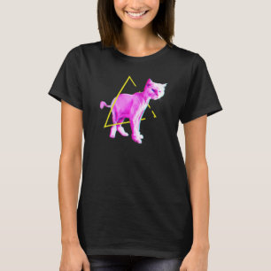 Camiseta Vaporwave Cat Retro Vintage Y2k Cyberwave Synthwav