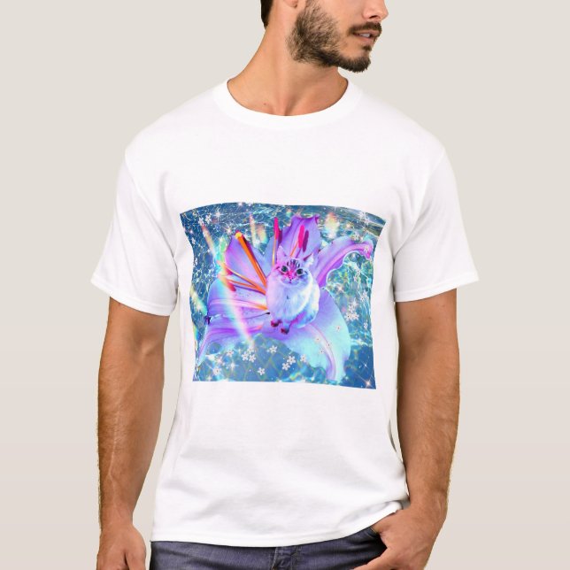 Camiseta Vaporwave Cat - T-shirt  (Frente)