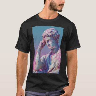 Camiseta Vaporwave Clássico Bust — Estética de Gradiente Ne