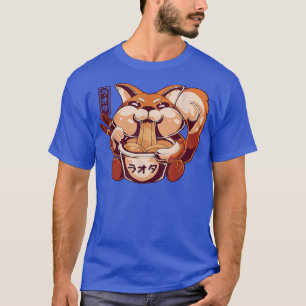Camiseta Vaporwave Cute Shiba Inu Kawaii Ramen Japonês Noo