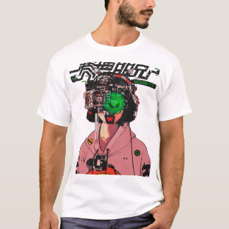 Camiseta Vaporwave Cyberpunk Japonês Modern Urban Style Ou