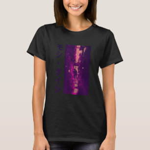 Camiseta Vaporwave de Moda de Rua Japonesa Tokyo Lofi Retro