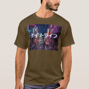 Camiseta Vaporwave Glitun, Tokyo Night Life Naito Rai