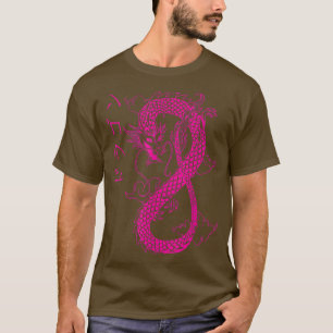 Camiseta Vaporwave Japan grunge Aestético Kanji retro Drago