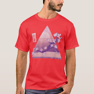 Camiseta Vaporwave Japan Style Cherry Blossom Saku