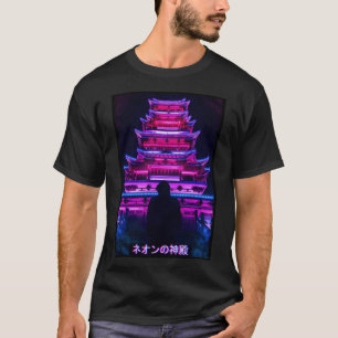 Camiseta Vaporwave Japonês Aestético Wave Tempel
