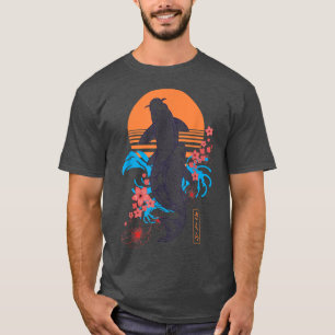Camiseta Vaporwave Japonês Koi Sakura Cherry Blossom Nishi