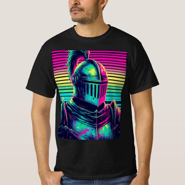 Camiseta vaporwave Knight (Frente)