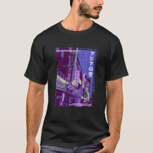 Camiseta Vaporwave Legal na rua da cidade asiática - 80s