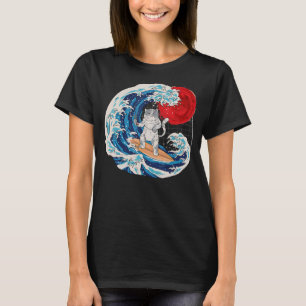 Camiseta Vaporwave O Excelente Neko Japonês Wave Sushi R