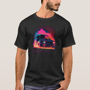 Camiseta Vaporwave - Retro Car