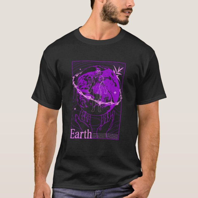 Camiseta Vaporwave Save Planet Earth Environment Earth Day  (Frente)