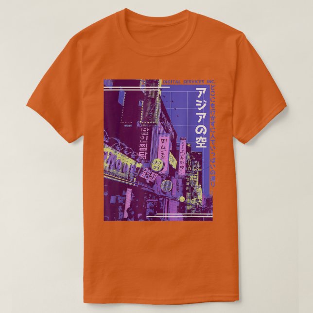 Camiseta Vaporwave sintética 80s 90s (Frente do Design)