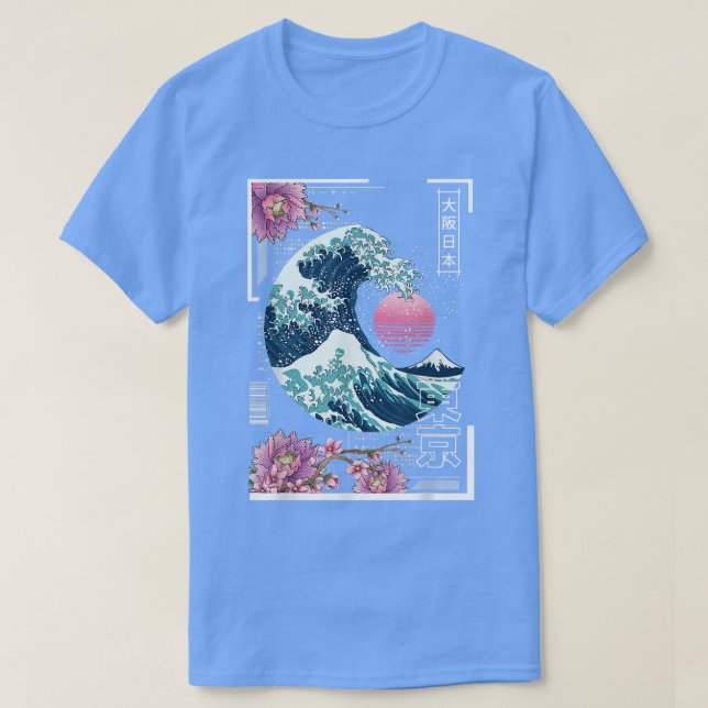 Camiseta Vaporwave Synthwave anos 80 Japão Onda de Excelent (Frente do Design)