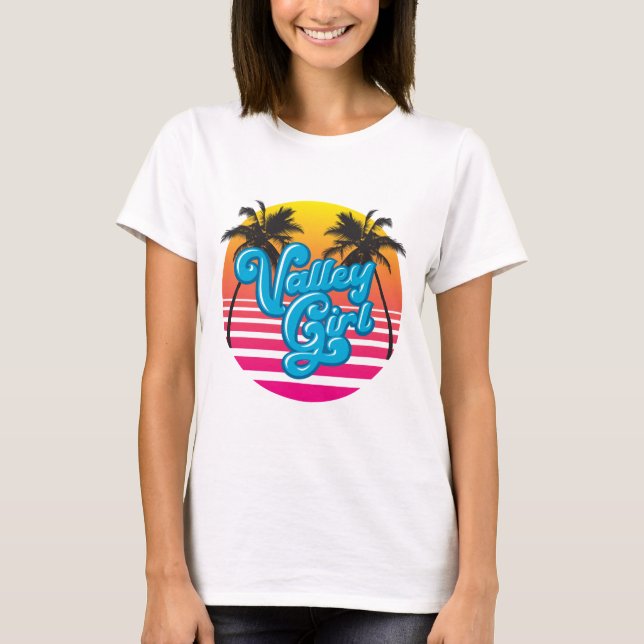 Camiseta Vaporwave Valley Girl Light (Frente)
