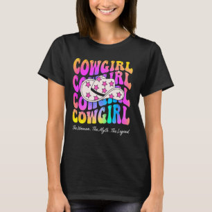 Camiseta Vaqueira A Mulher O Mito A Lenda Garota do Oeste