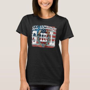 Camiseta Vaqueira Americana Turquesa Ferradura C
